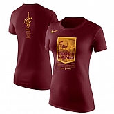 Women Cleveland Cavaliers Nike 2018 NBA Finals Bound City DNA Cotton Performance T Shirt Red